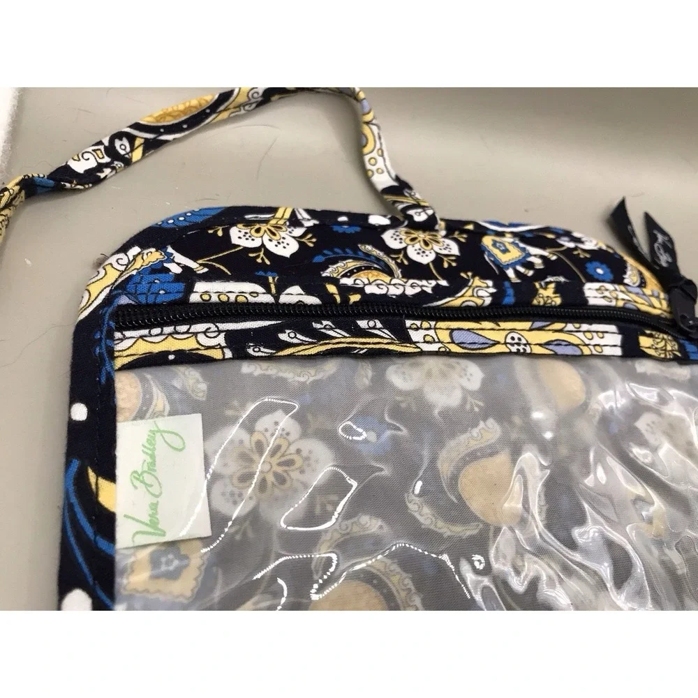 Organizer Make Up‎ Bag Tie Close Ellie Blue Pattern Retired